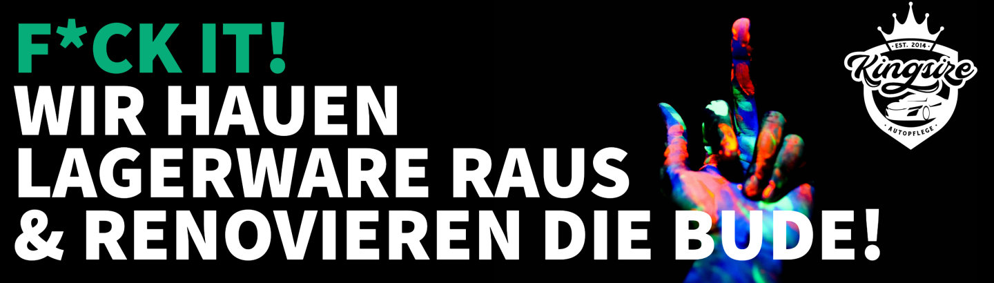 Wir hauen lagerware raus und renovieren die Bude