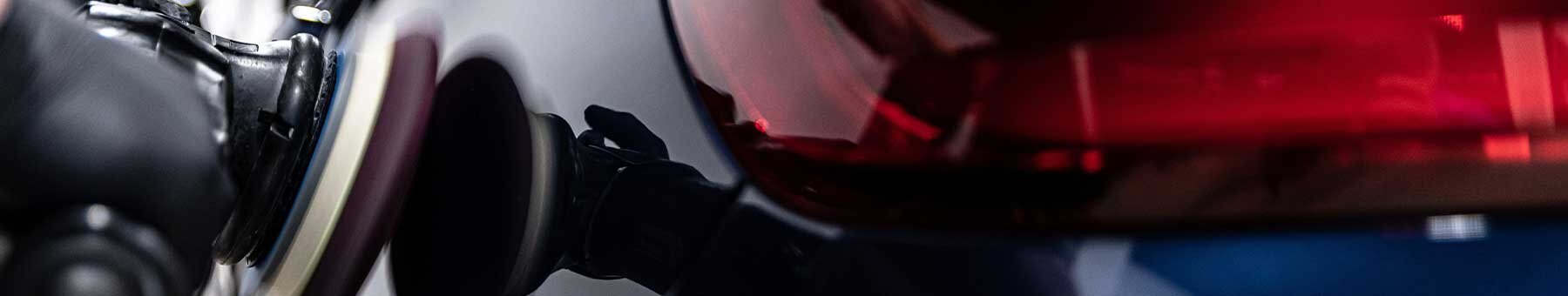 Poliermaschine im Einsatz