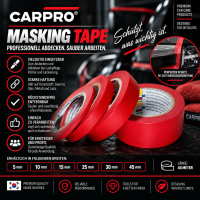 CarPro Masking Tape 40 m | Abdeckband