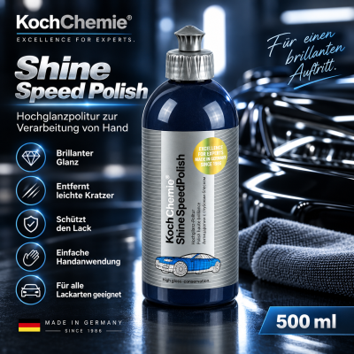 Koch Chemie Shine Speed Polish 500 ml | Hochglanzpolitur zur Verarbeitung von Hand