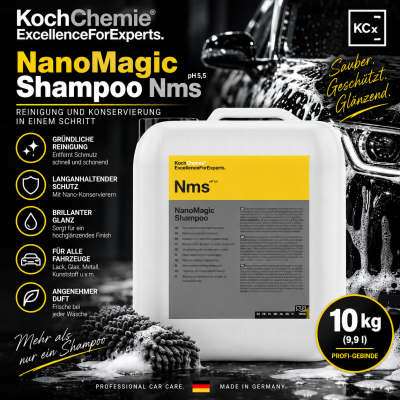 Koch Chemie Nano Magic Shampoo Nms 10 kg 9,9 l| Nano-Konserviererungsshampoo