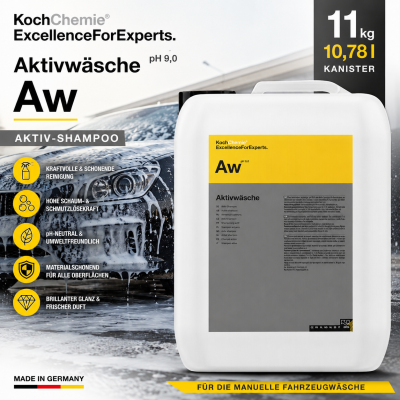 Koch Chemie Aktivwäsche Aw 11 kg / 10,78 l Kanister | Aktiv-Shampoo