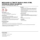 Meguiars Ultimate Wash & Wax 473ML versiegelndes Shampoo