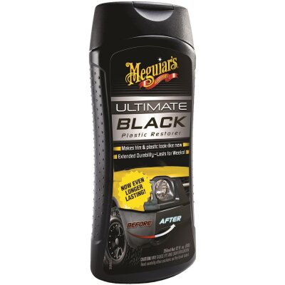 Meguiars Ultimate Black Plastic Restorer | Kunststoffpflege 355 ml