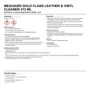 Meguiars Gold Class Leather & Vinyl Cleaner 473 ml