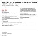 Meguiars Gold Class Rich Leather Cleaner Conditioner 400 ml