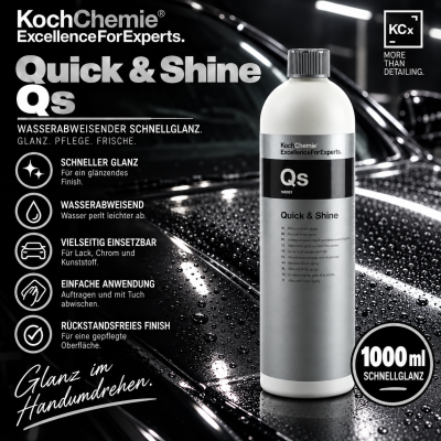 Koch Chemie Quick & Shine Qs 1000 ml | Wasserabweisender Schnellglanz