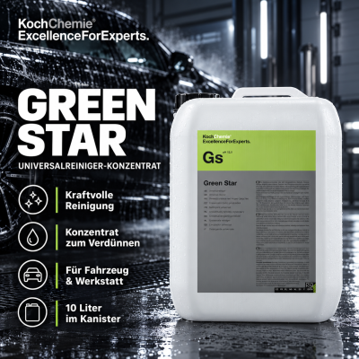 Koch Chemie Green Star Gs 10 Liter / 11 KG Kanister | Universalreiniger Konzentrat