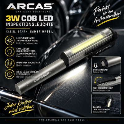 ARCAS 3W COB LED LED Inspektionsleuchte