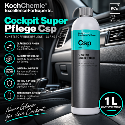Koch Chemie Cockpit Super Pflege Csp 1 L | Kunststoffinnenpflege glänzend