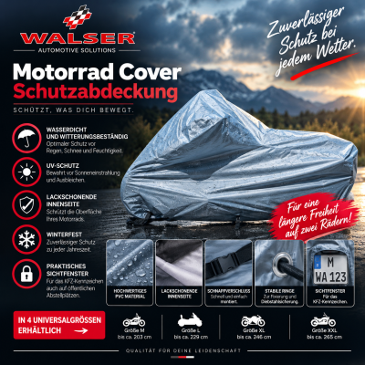 Walser Motorrad Cover Schutzabdeckung in verschiedenen größen