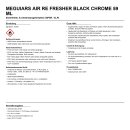 Meguiars AIR RE FRESHER  BLACK CHROME 59 ml