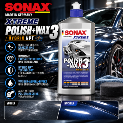 Sonax XTREME Polish + Wax 3 Hybrid NPT 500 ml