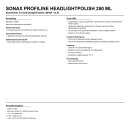SONAX PROFILINE HeadlightPolish 250 ml