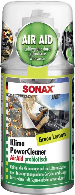 SONAX 03234000 KlimaPowerCleaner AirAid probiotisch Green Lemon 100 m