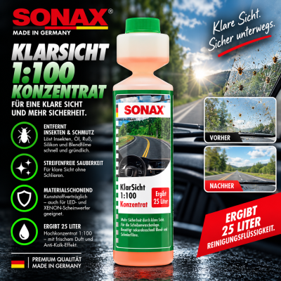 Sonax KlarSicht 1:100 Konzentrat 250 ml