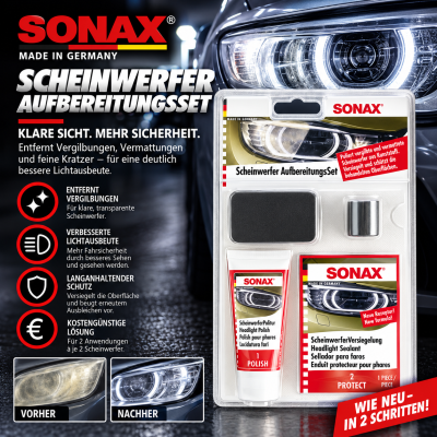 Sonax Scheinwerfer AufbereitungsSet 85 ml