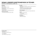 Sonax LederpflegeTücher Box 25 Tücher