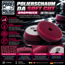 ProfiPolish Polierschaum DA soft cut brombeer Ø 75...