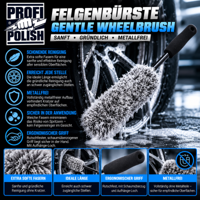 ProfiPolish Felgenbürste Gentle Wheelbrush klein
