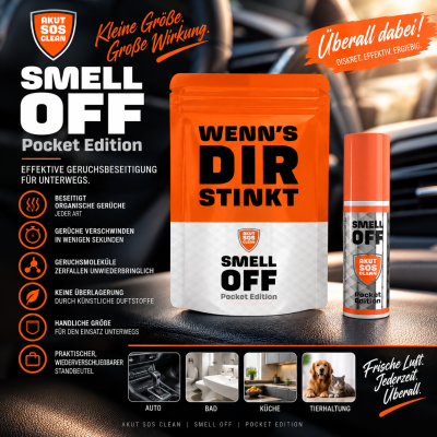 Smell Off Pocket Edition 15ml | Geruchsbeseitiger für Unterwegs