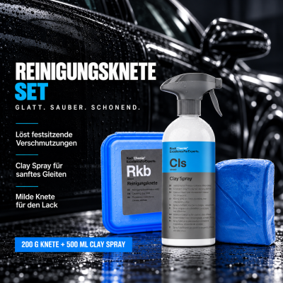 Koch Chemie Reinigungsknete blau Rkb mild 200g & CLS Clay Spray 500ml
