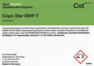 Koch Chemie Etiketten für Leerflaschen Cst | Copo Star BMP-T