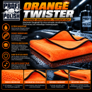 ProfiPolish Orange Twister Trockentuch deluxe 85 cm x 72 cm