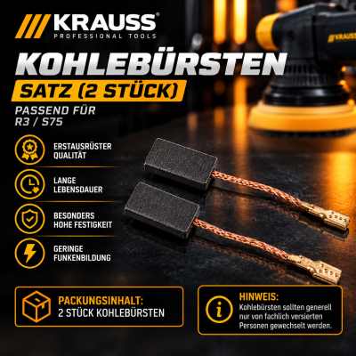 Satz Kohlebürsten (2 Stück) passend für R3/S75