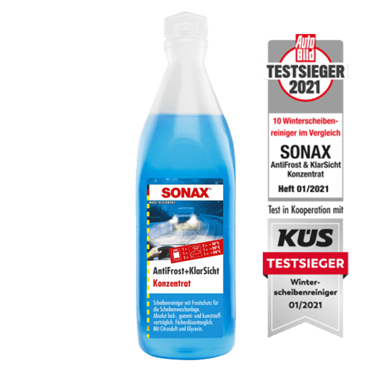 SONAX Antifrost- und KlarSicht Konzentrat, 332905, 200 Liter