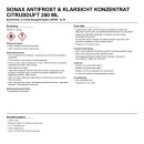 Sonax Antifrost & Klarsicht Konzentrat Citrusduft 250 ml