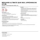 Meguiars Ultimate Quik Wax | Sprühwachs 473 ml