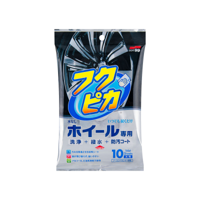 SOFT99 Fukupika Wheel Cleaning Wipes | Felgenwischtücher 10 Stück