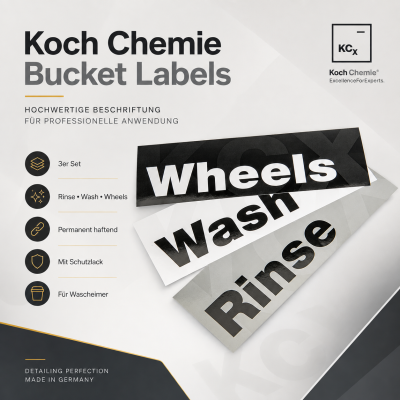 Koch Chemie Bucket Labels 3 Sticker / Set