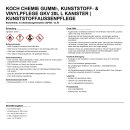 Koch Chemie Gummi-, Kunststoff- & Vinylpflege Gkv 20l l Kanister | Kunststoffaußenpflege