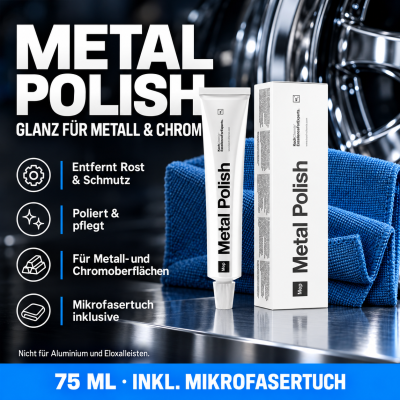 Koch Chemie Metal Polish Mep 75 ml | Politur für Metalle inkl. Mikrofasertuch