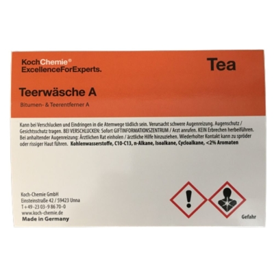 Koch Chemie Etiketten für Leerflaschen Tea | Teerwäsche A