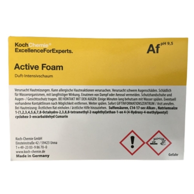 Koch Chemie Etiketten f&uuml;r Leerflaschen Af | Active Foam