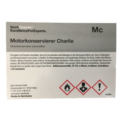 Koch Chemie Etiketten für Leerflaschen Mc | Motorkonservierer Charlie