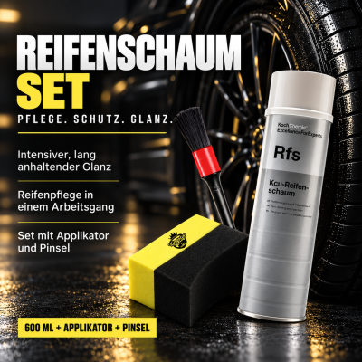 Koch Chemie Reifenschaum 600 ml inkl. Tire Dressing Applicator & Dash Brush