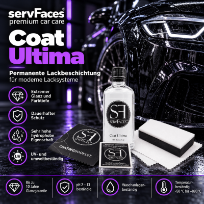 servFaces Coat Ultima - HSH-Technology - New Formula 2020 Permanente Lackbeschichtung