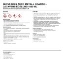 servFaces Aero Metall Coating - Lackversiegelung 1000 ml