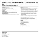 servFaces Leather Cream - Lederpflege 250 ml