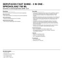 servFaces Fast Shine - 3 in ONE - Sprühglanz 750 ml