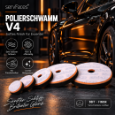 servFaces Polierschwamm V4 (schwarz/orange, offenzellig)