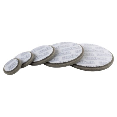 servFaces Polierschwamm RT / V2 (grau-hart, offenzellig) Ø 160mm /14mm hoch Velours= Ø 150mm 2 Pads