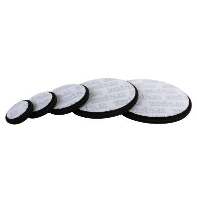 servFaces Polierschwamm RT / V4 (schwarz-soft, offenzellig) Ø 50mm / 14mm hoch Velours= Ø 40mm 2 Pads