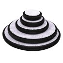 servFaces Polierschwamm RT / V4 (schwarz-soft, offenzellig) Ø 160mm /14mm hoch Velours= Ø 150mm 2 Pads
