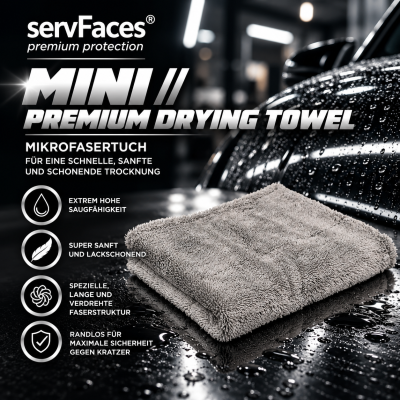servFaces MINI Premium Drying Towel 60 x 40  | Trockentuch