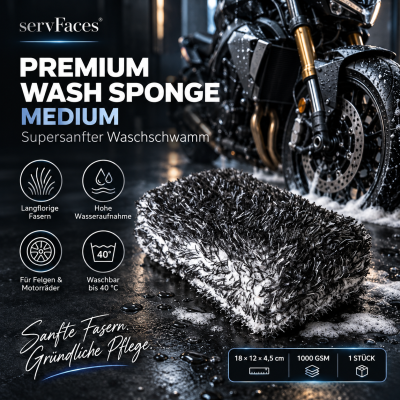 servFaces Premium Wash Sponge - MEDIUM | Waschschwamm